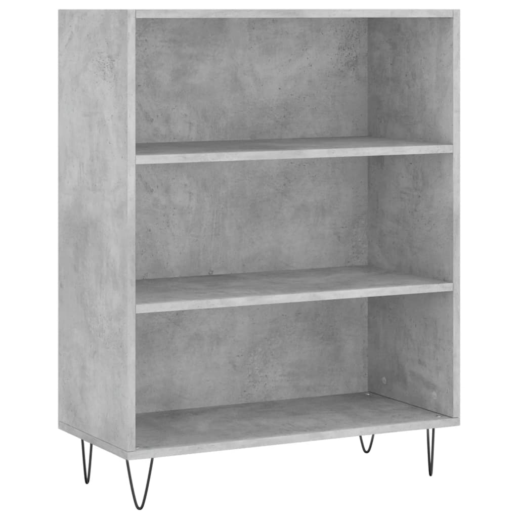 højskab 69,5x34x180 cm konstrueret træ betongrå