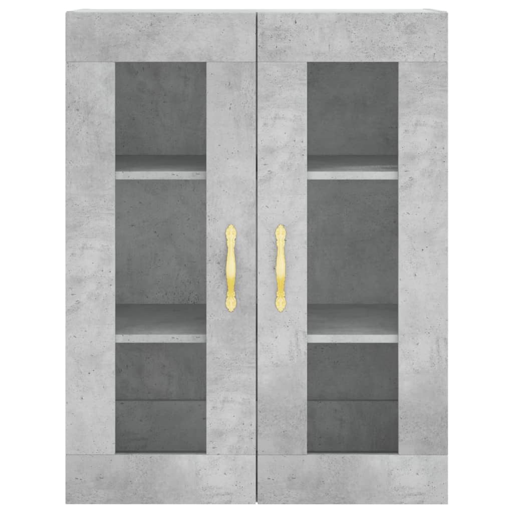 højskab 69,5x34x180 cm konstrueret træ betongrå