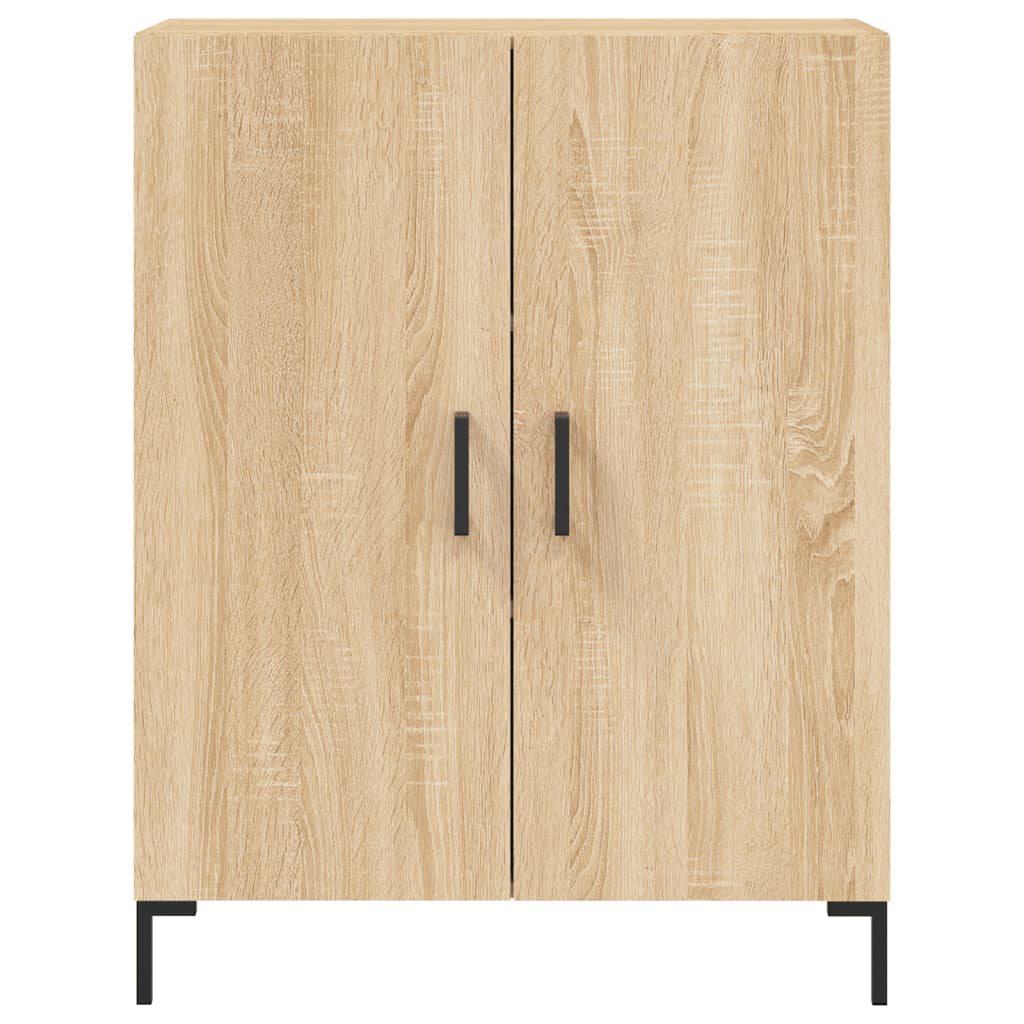 højskab 69,5x34x180 cm konstrueret træ sonoma-eg