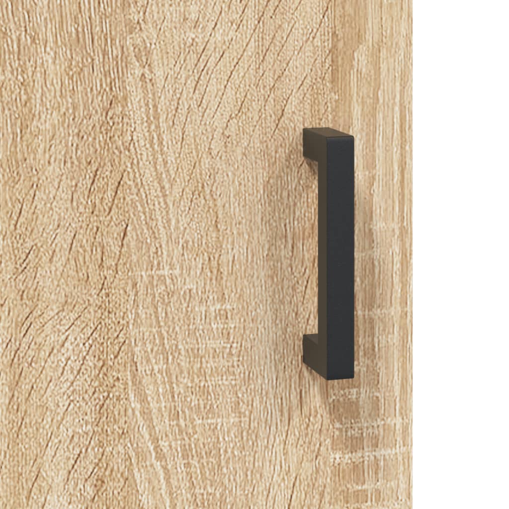 højskab 69,5x34x180 cm konstrueret træ sonoma-eg