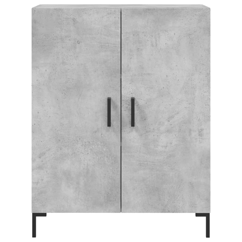 højskab 69,5x34x180 cm konstrueret træ betongrå