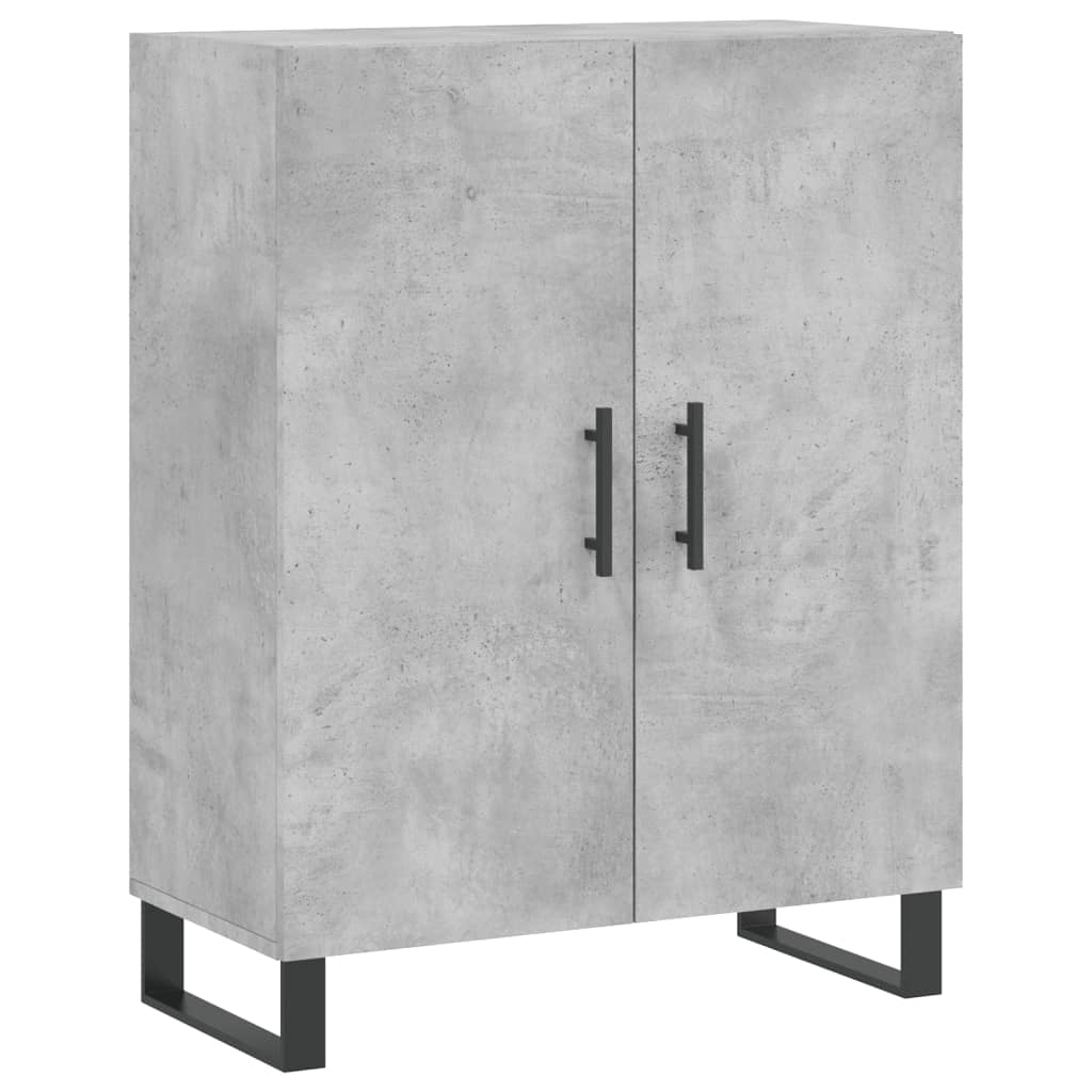højskab 69,5x34x180 cm konstrueret træ betongrå