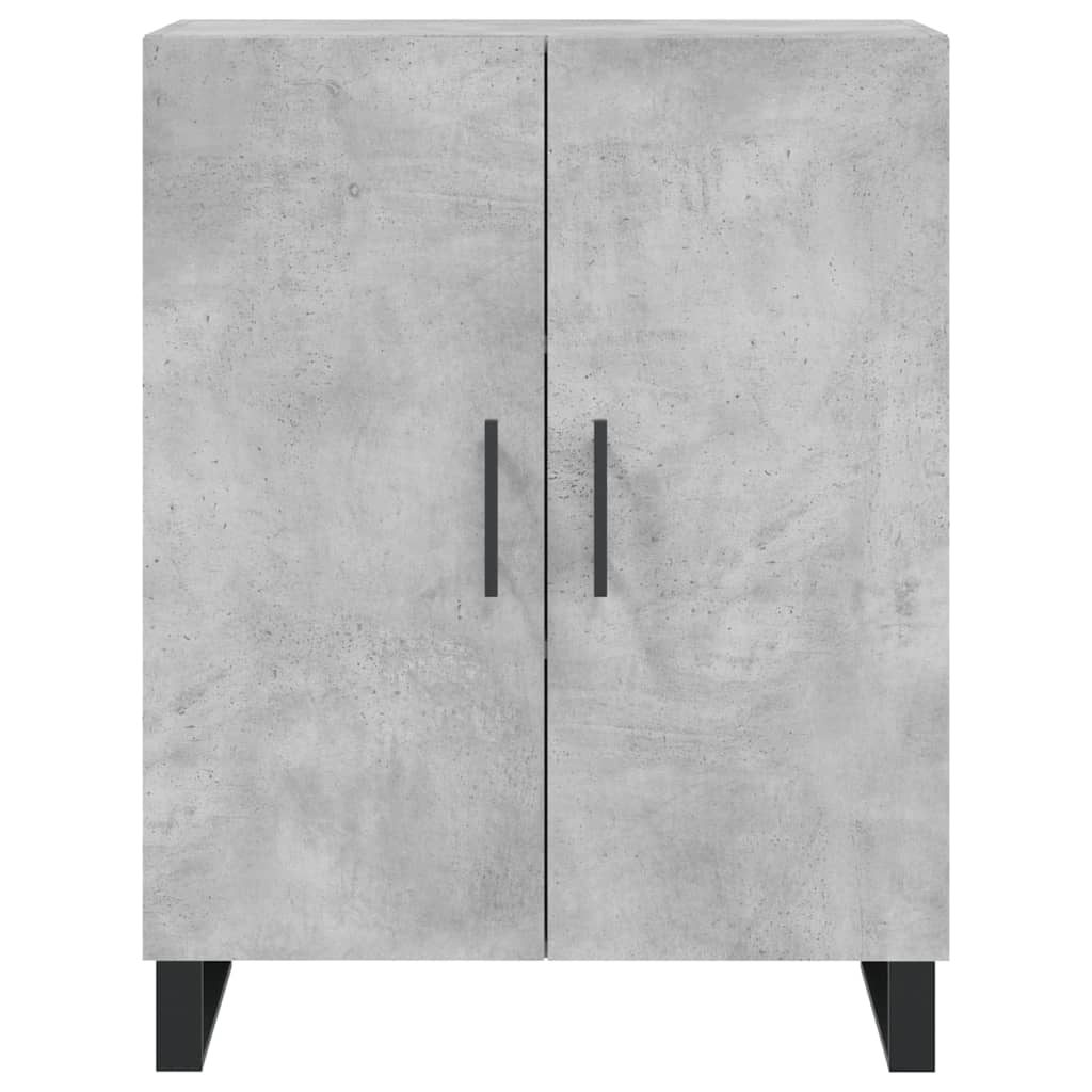 højskab 69,5x34x180 cm konstrueret træ betongrå
