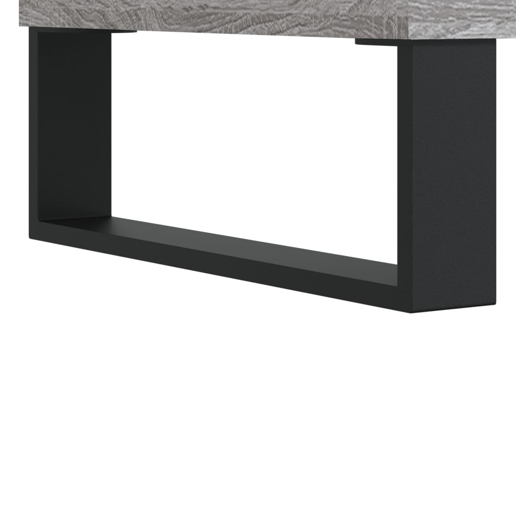 højskab 69,5x34x180 cm konstrueret træ grå sonoma-eg