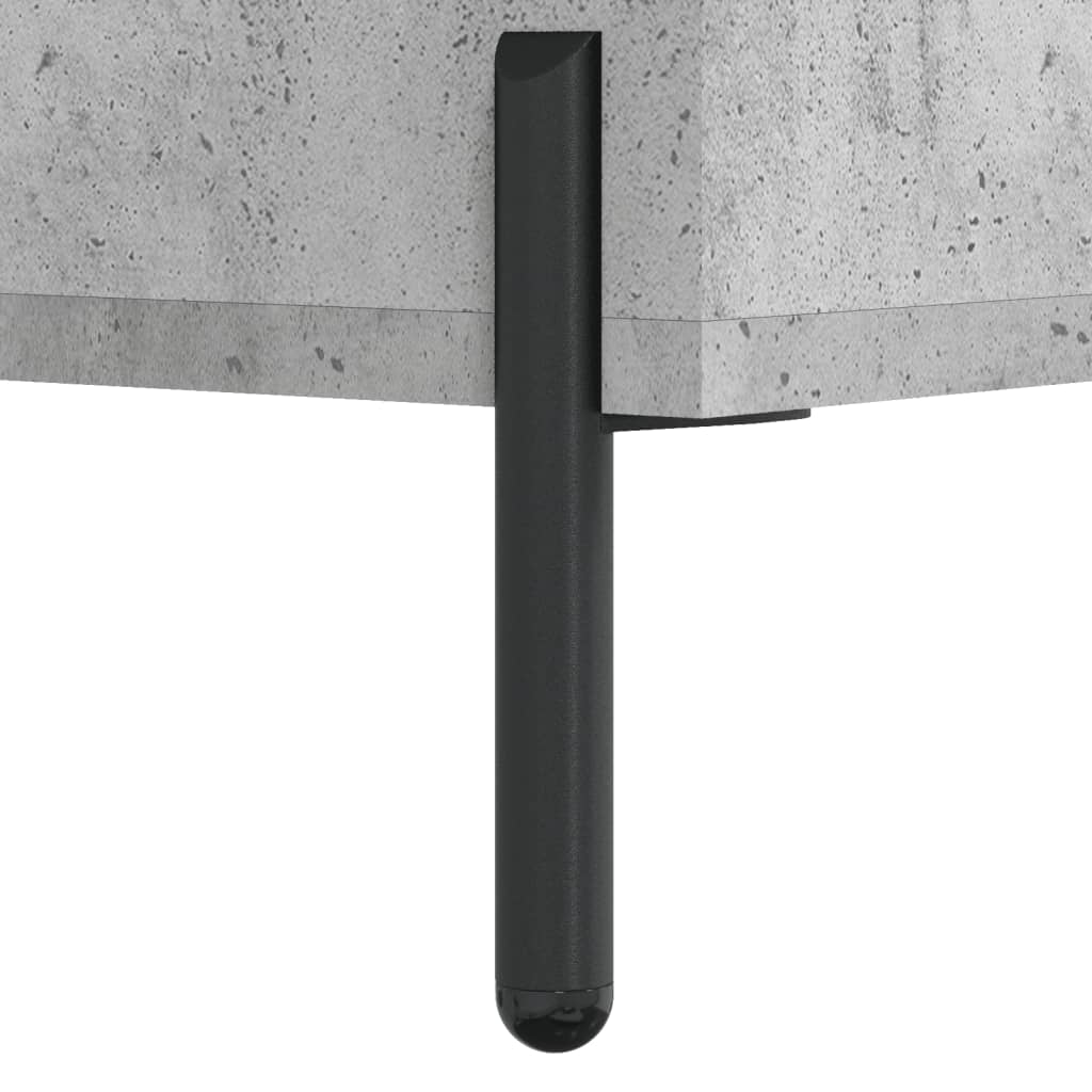 højskab 69,5x34x180 cm konstrueret træ betongrå