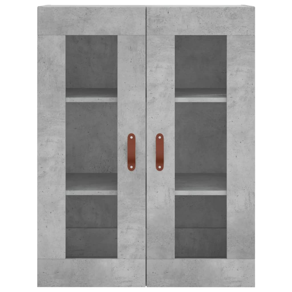 højskab 69,5x34x180 cm konstrueret træ betongrå