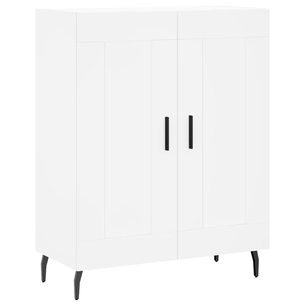 højskab 69,5x34x180 cm konstrueret træ hvid