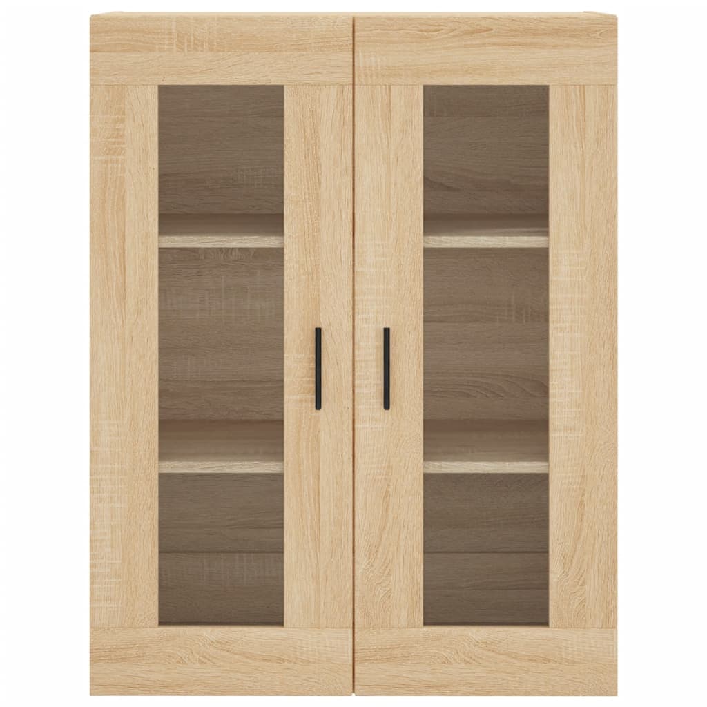 højskab 69,5x34x180 cm konstrueret træ sonoma-eg