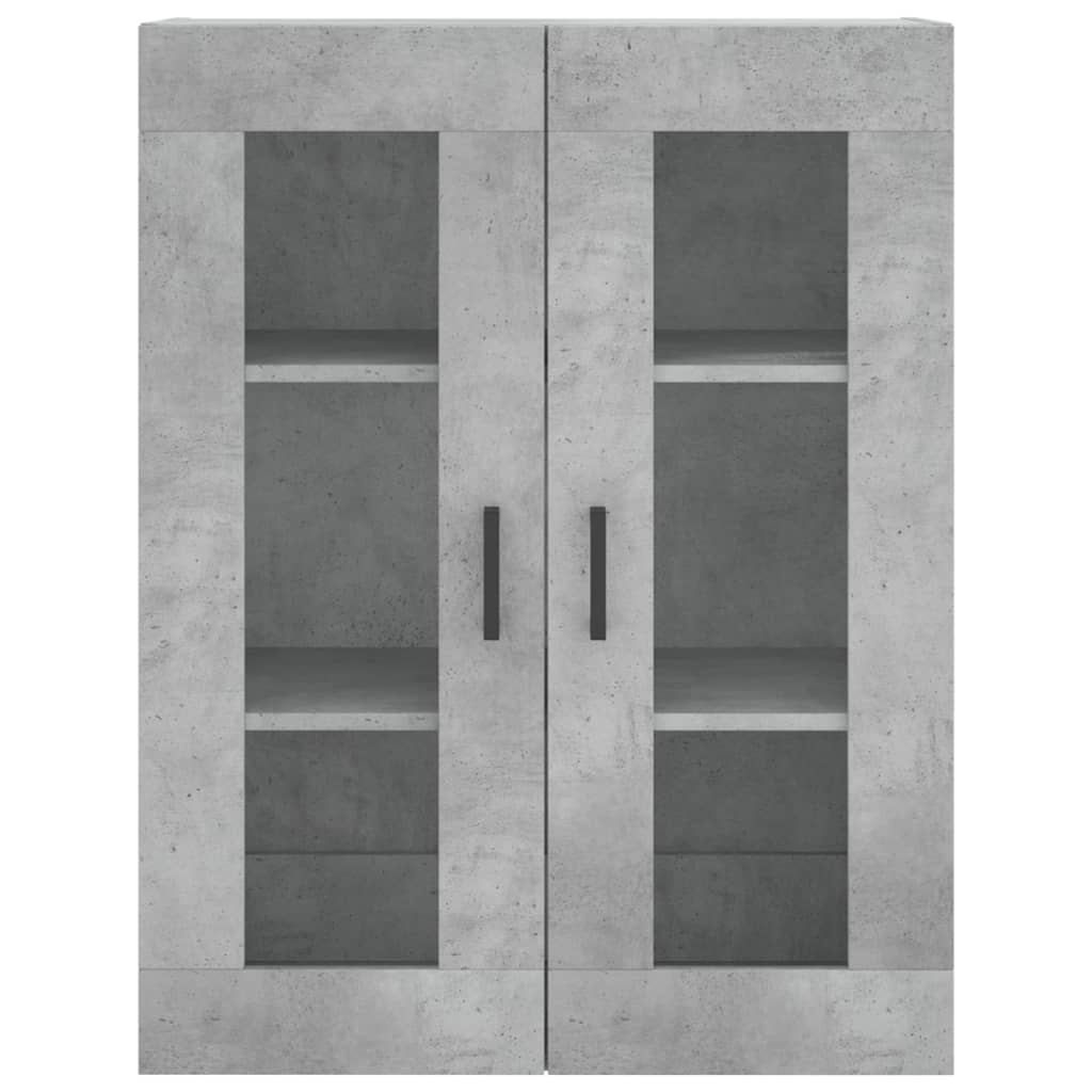 højskab 69,5x34x180 cm konstrueret træ betongrå