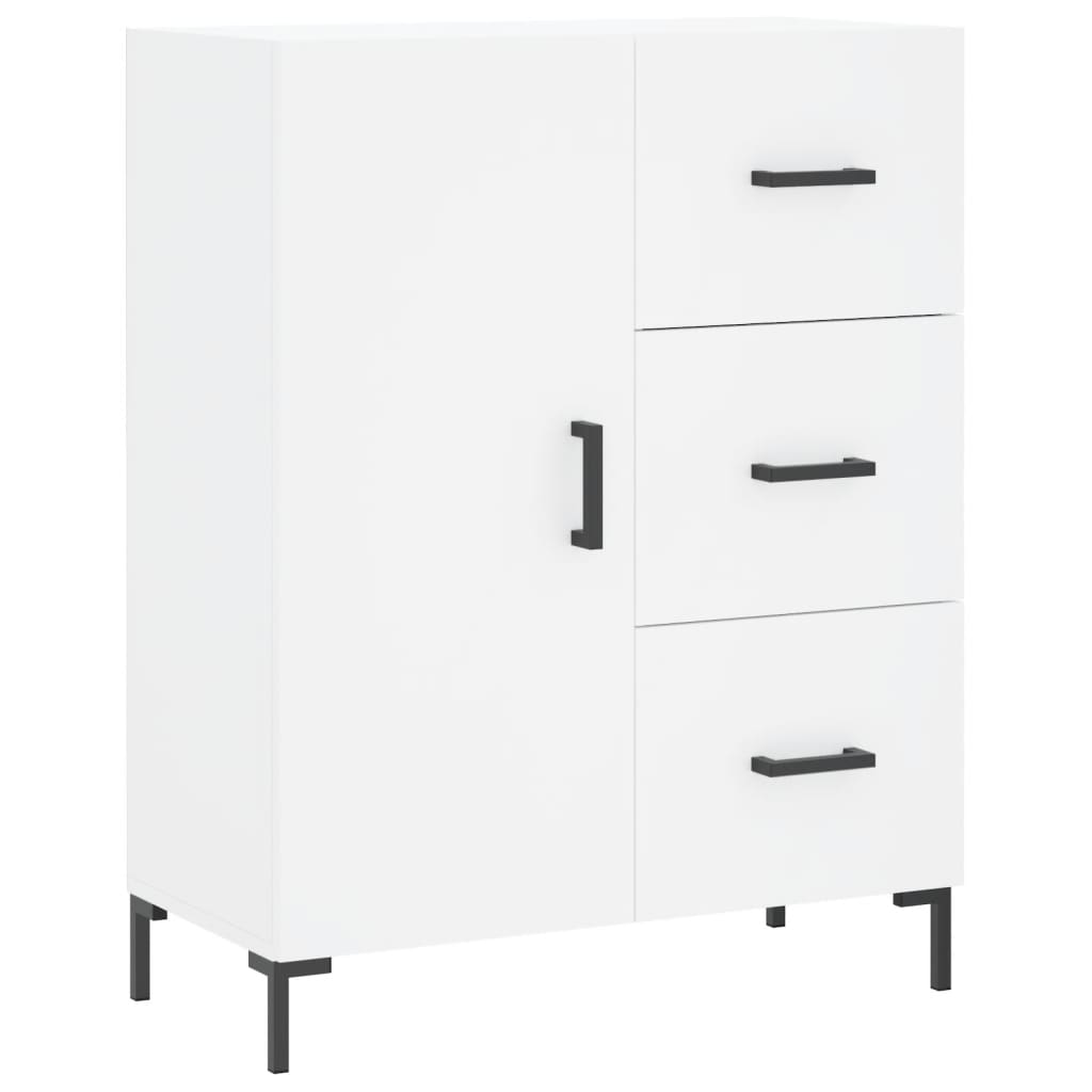højskab 69,5x34x180 cm konstrueret træ hvid