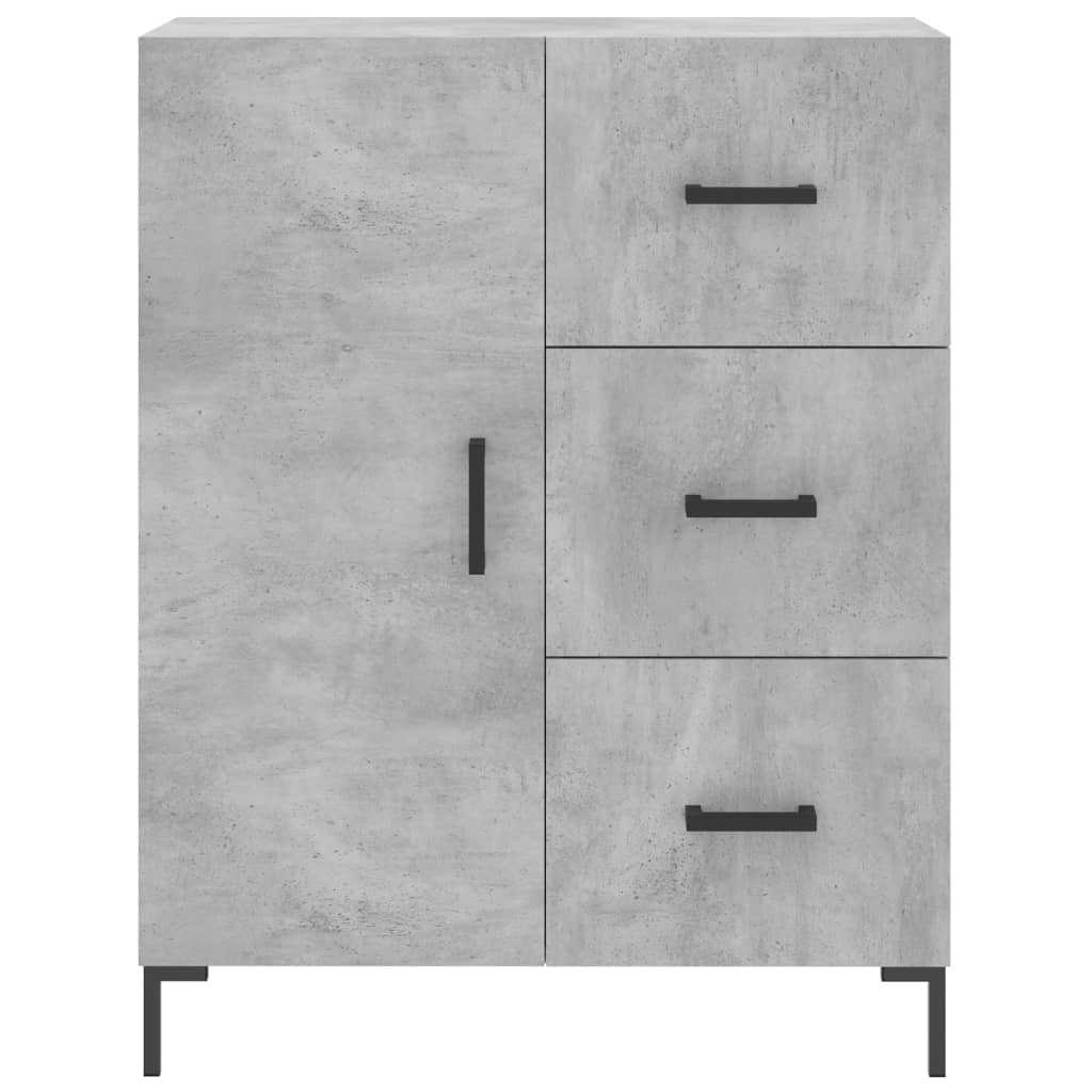 højskab 69,5x34x180 cm konstrueret træ betongrå