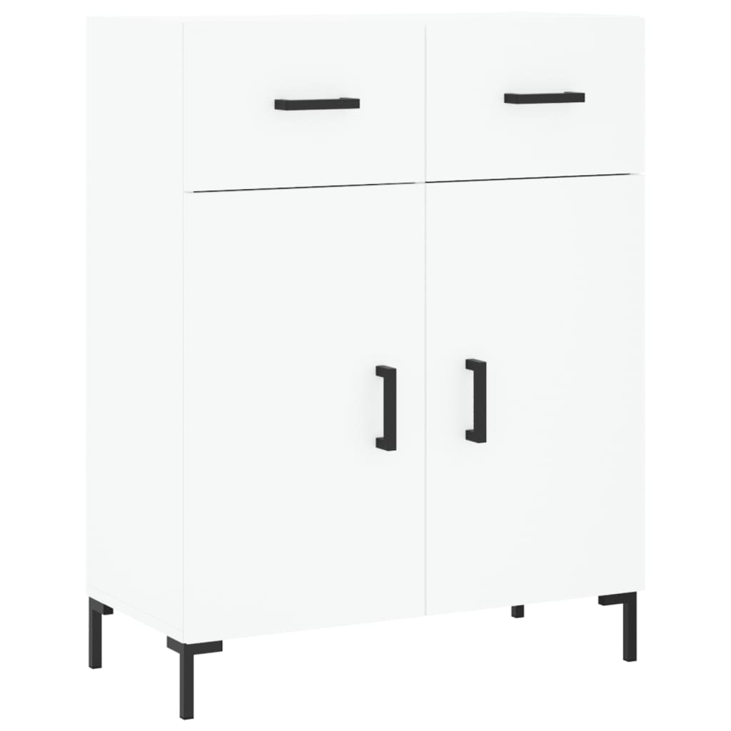 højskab 69,5x34x180 cm konstrueret træ hvid