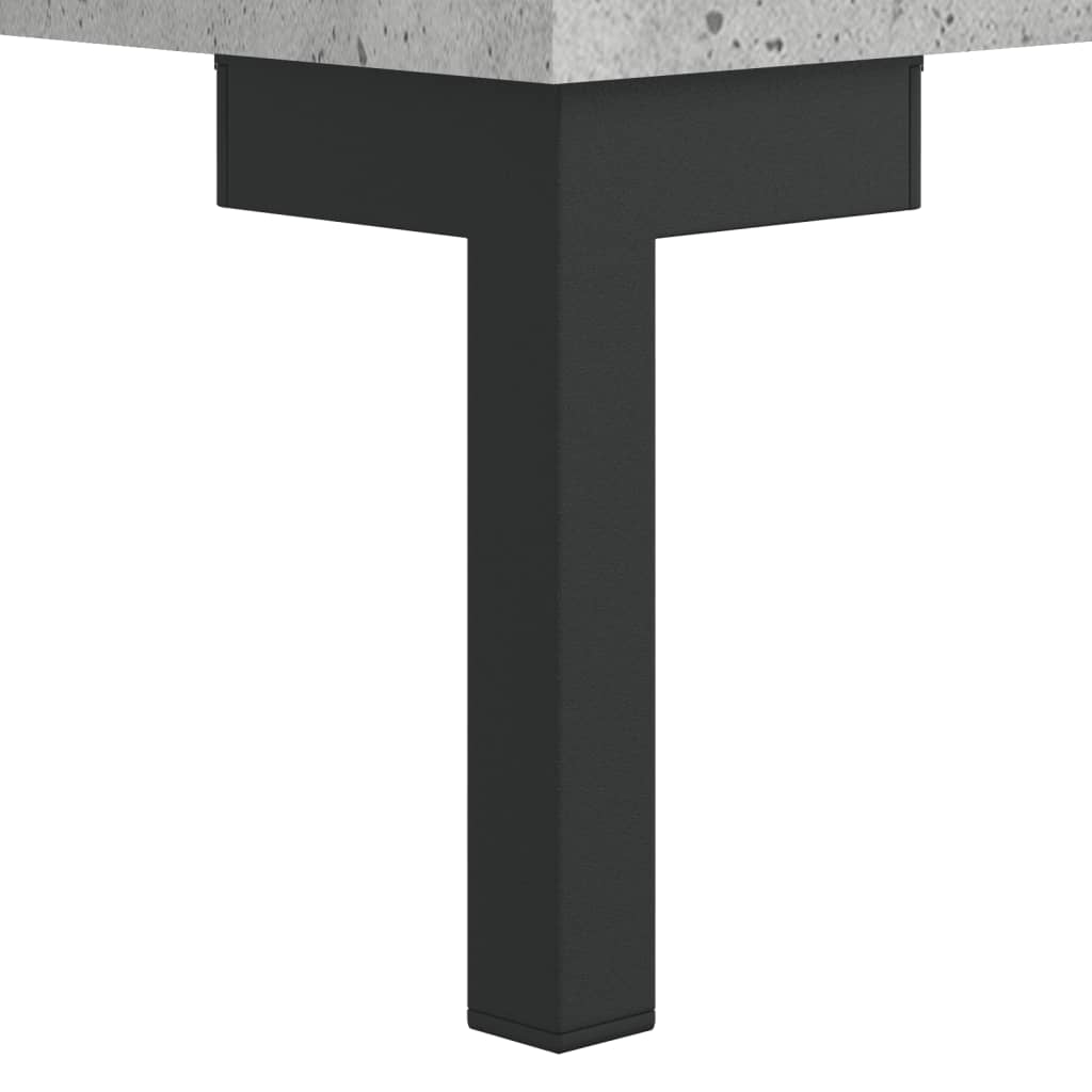 højskab 69,5x34x180 cm konstrueret træ betongrå