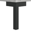 højskab 69,5x34x180 cm konstrueret træ betongrå