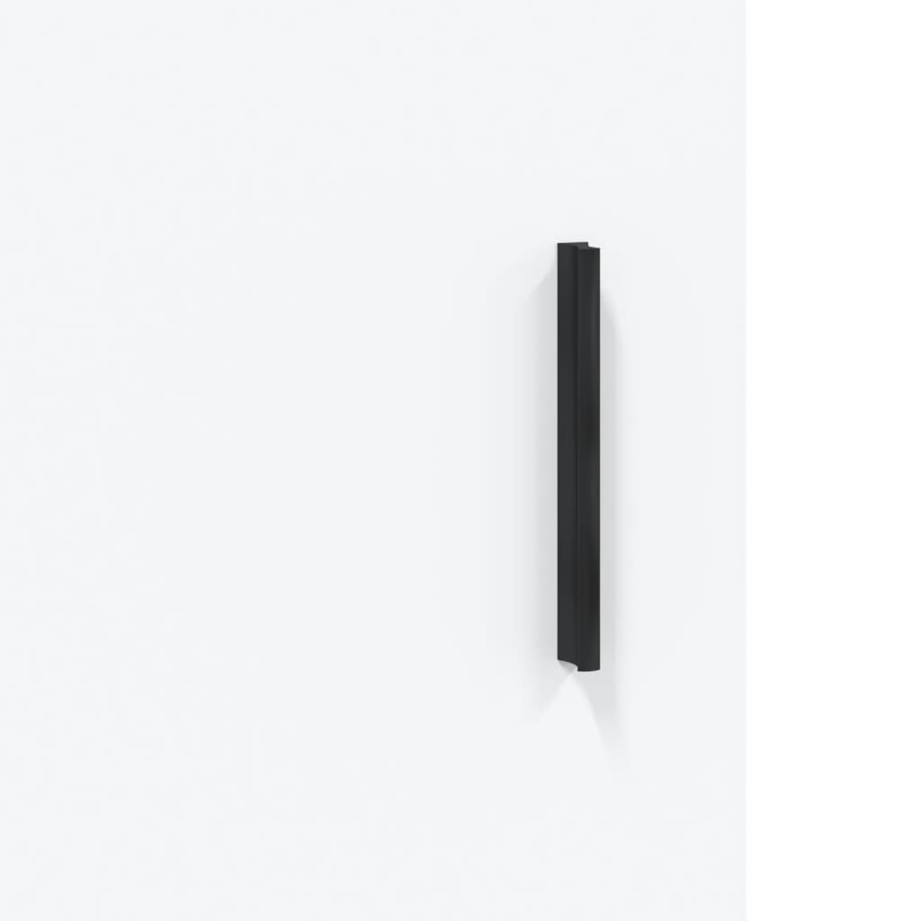 højskab 69,5x34x180 cm konstrueret træ hvid