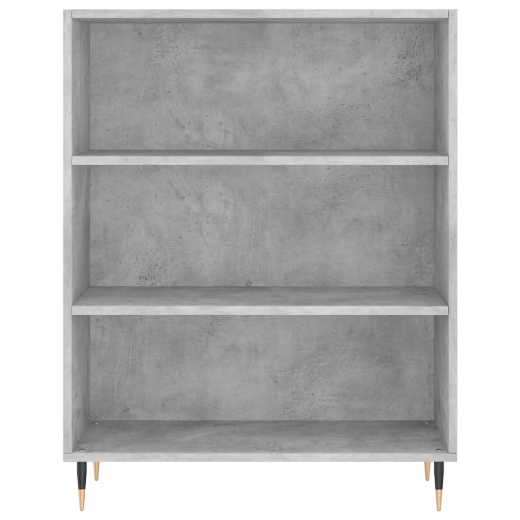 højskab 69,5x34x180 cm konstrueret træ betongrå