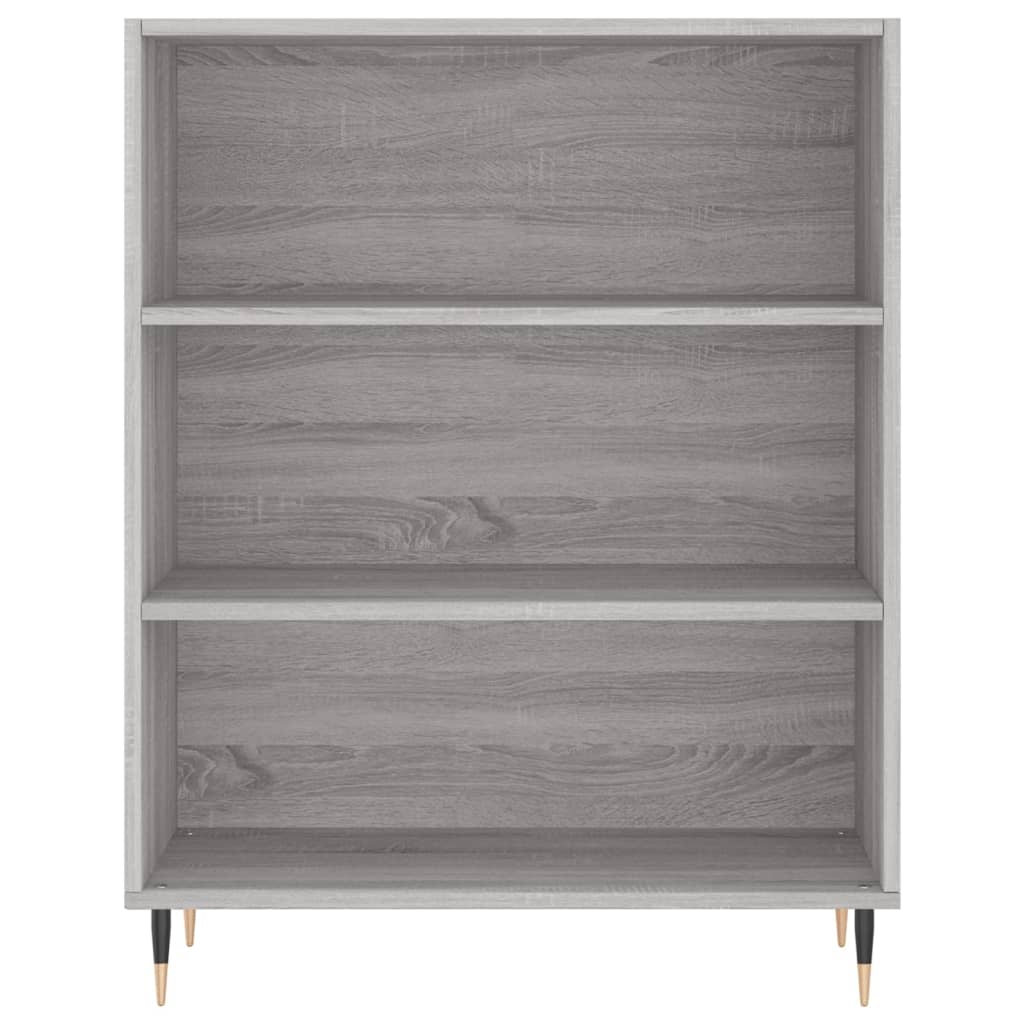 højskab 69,5x34x180 cm konstrueret træ grå sonoma-eg