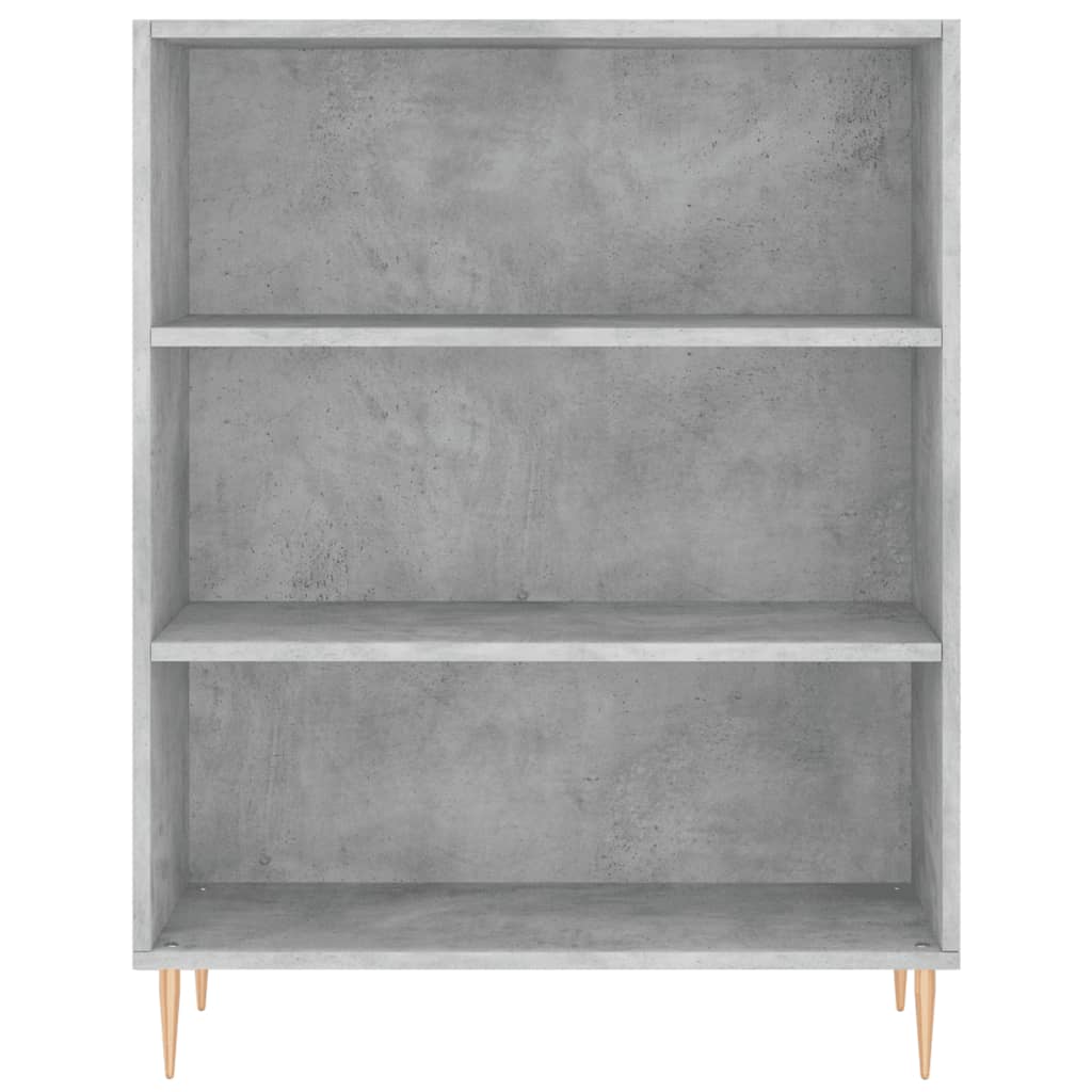 højskab 69,5x34x180 cm konstrueret træ betongrå