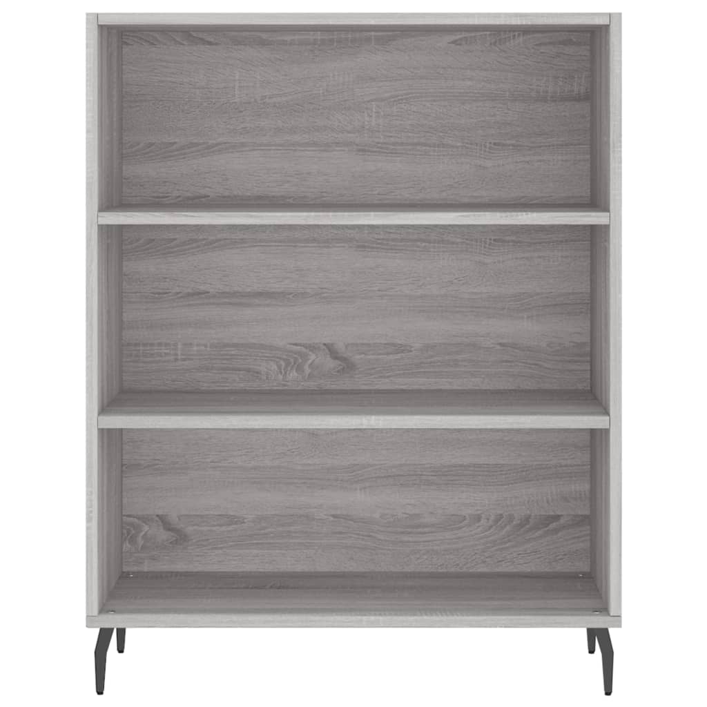 højskab 69,5x34x180 cm konstrueret træ grå sonoma-eg