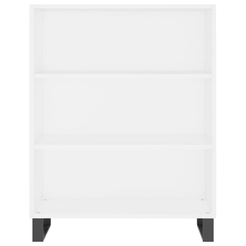 højskab 69,5x34x180 cm konstrueret træ hvid