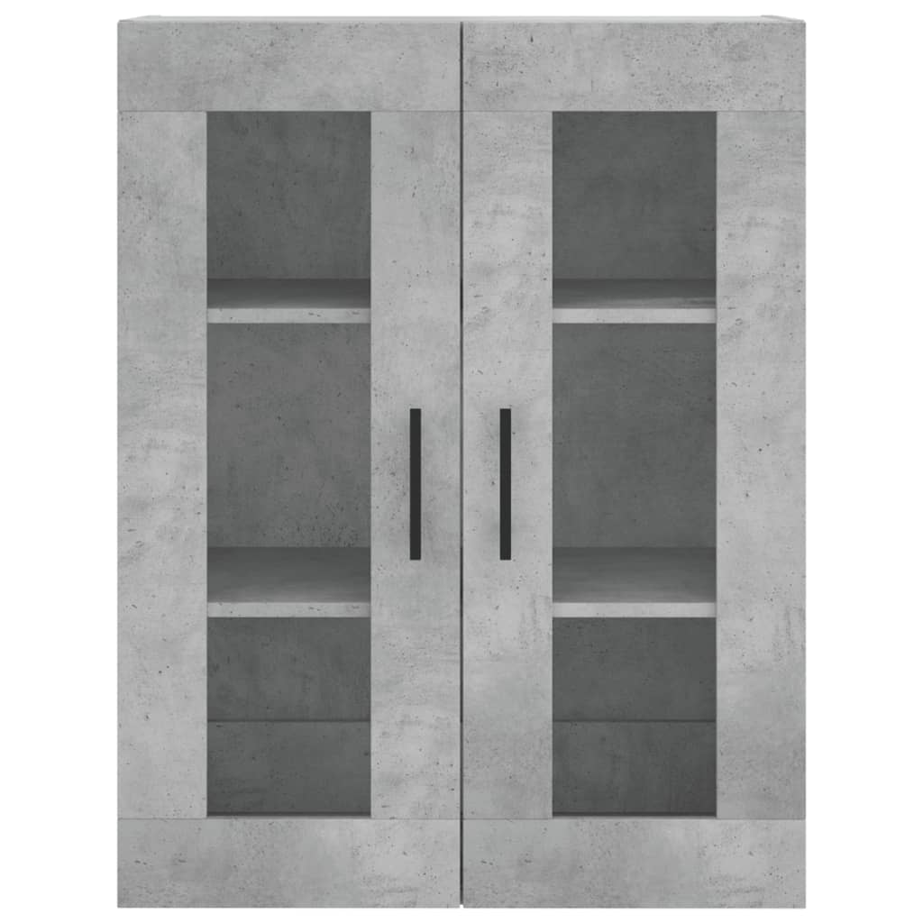 højskab 69,5x34x180 cm konstrueret træ betongrå