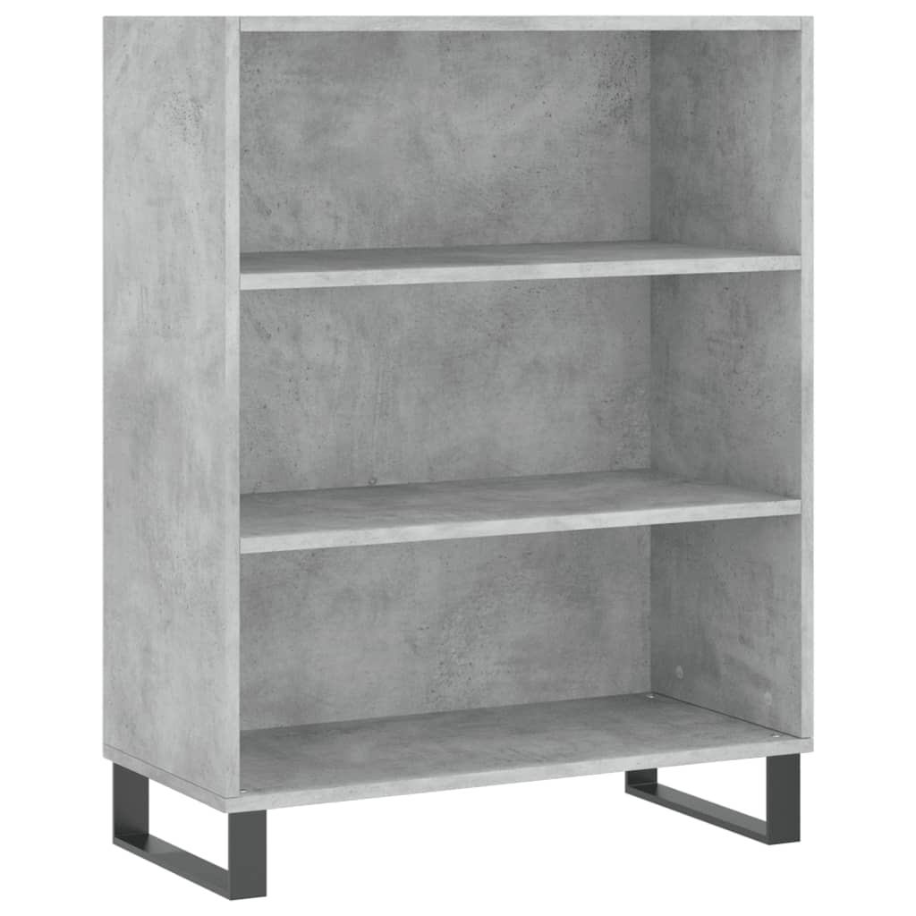 højskab 69,5x34x180 cm konstrueret træ betongrå