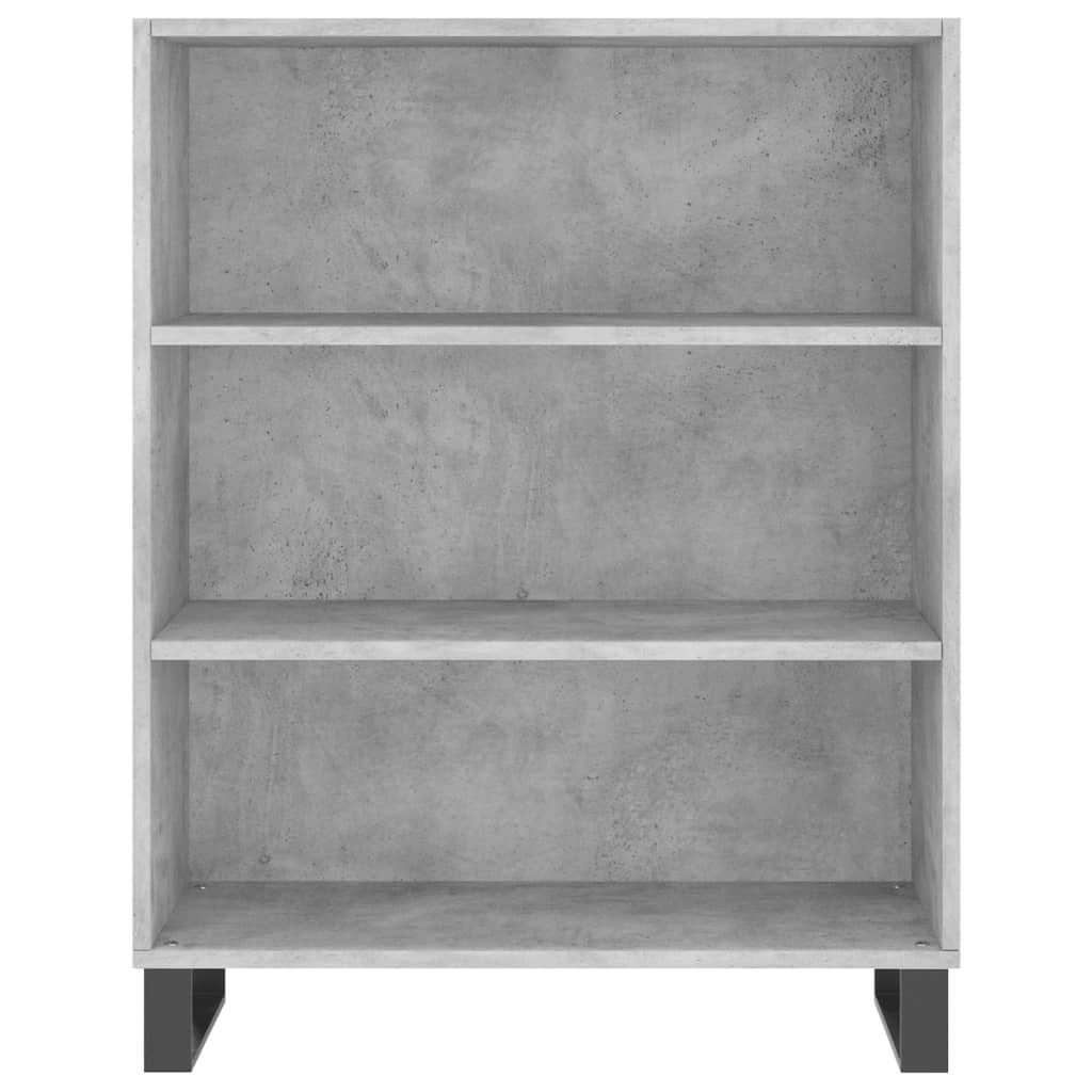 højskab 69,5x34x180 cm konstrueret træ betongrå