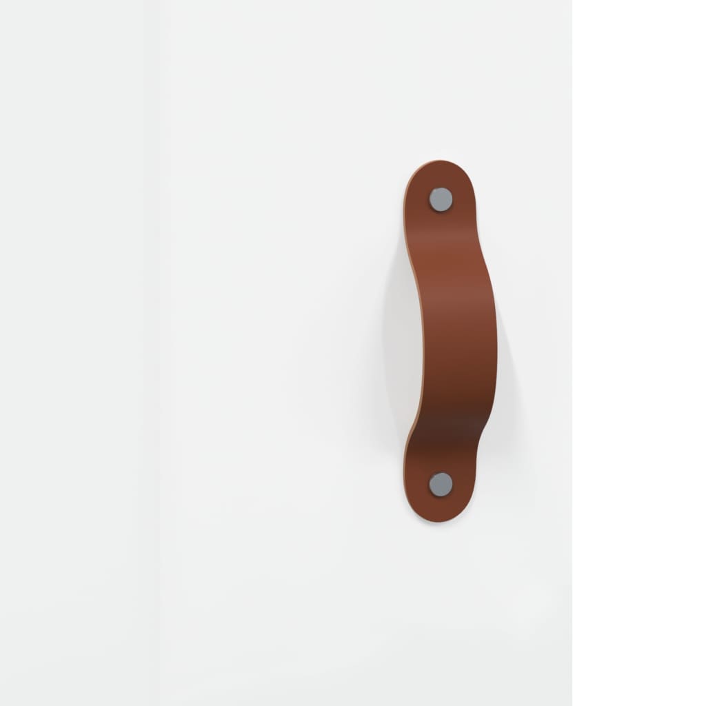 skab 34,5x34x180 cm konstrueret træ hvid højglans