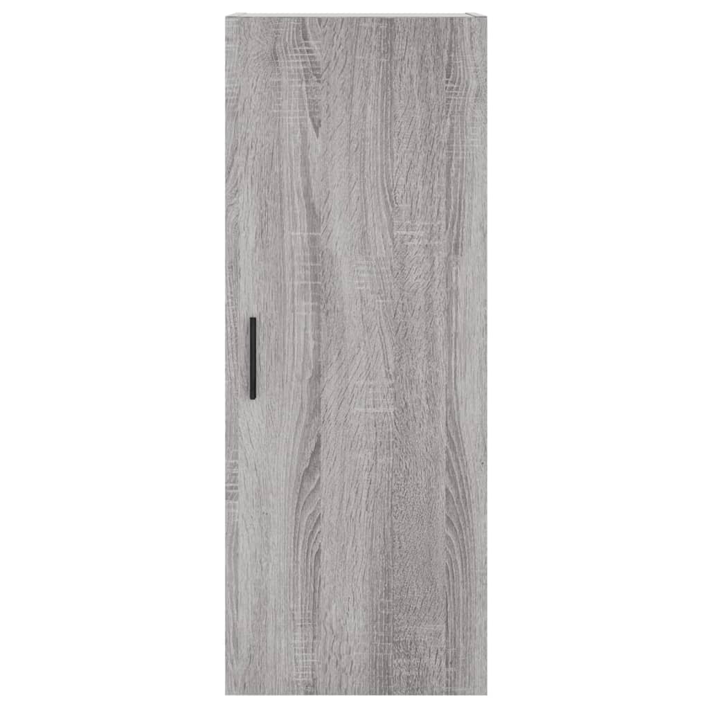 højskab 34,5x34x180 cm konstrueret træ grå sonoma-eg