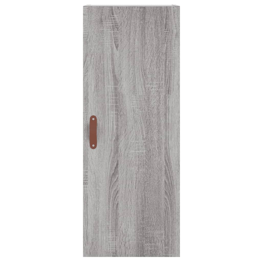 højskab 34,5x34x180 cm konstrueret træ grå sonoma-eg