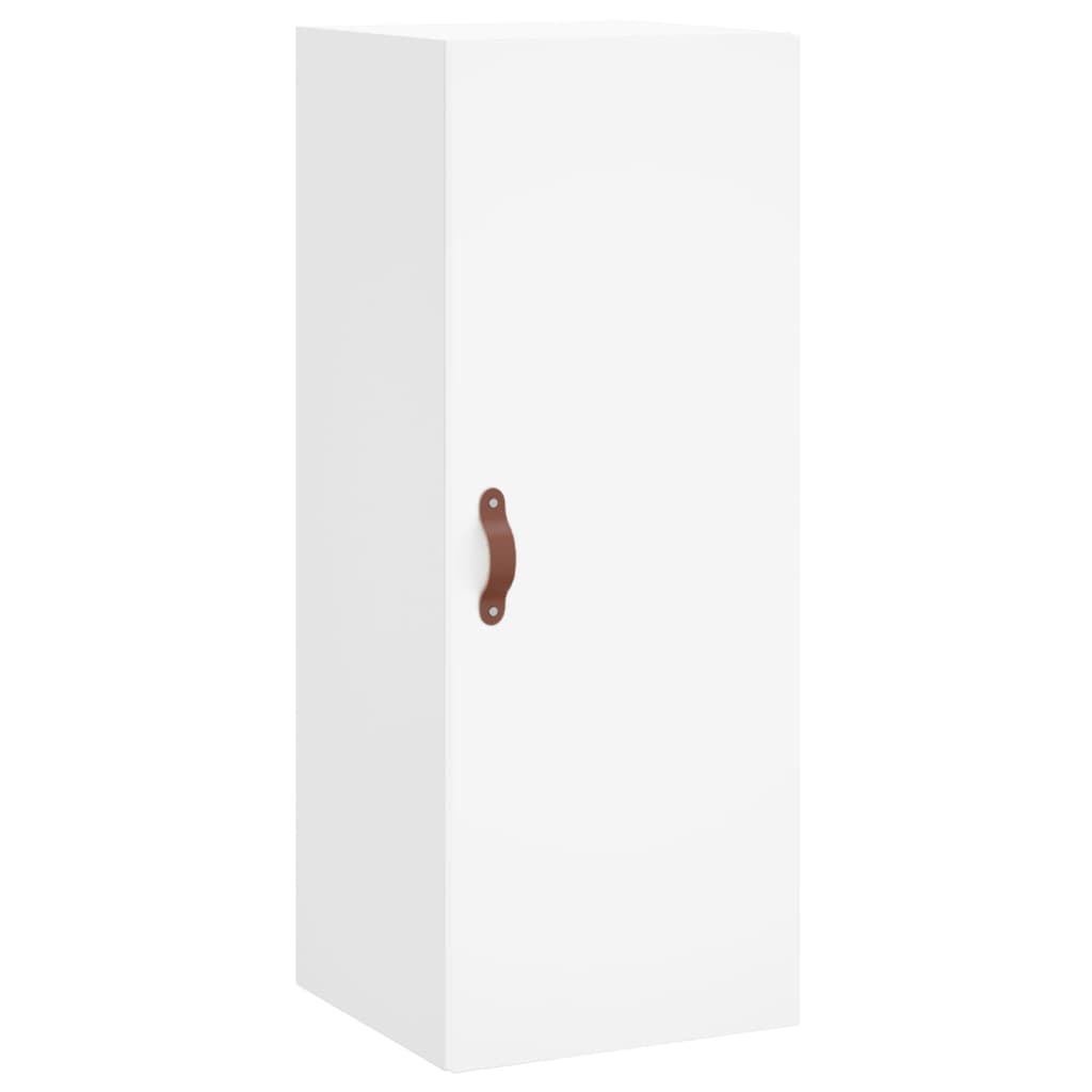 skab 34,5x34x180 cm konstrueret træ hvid