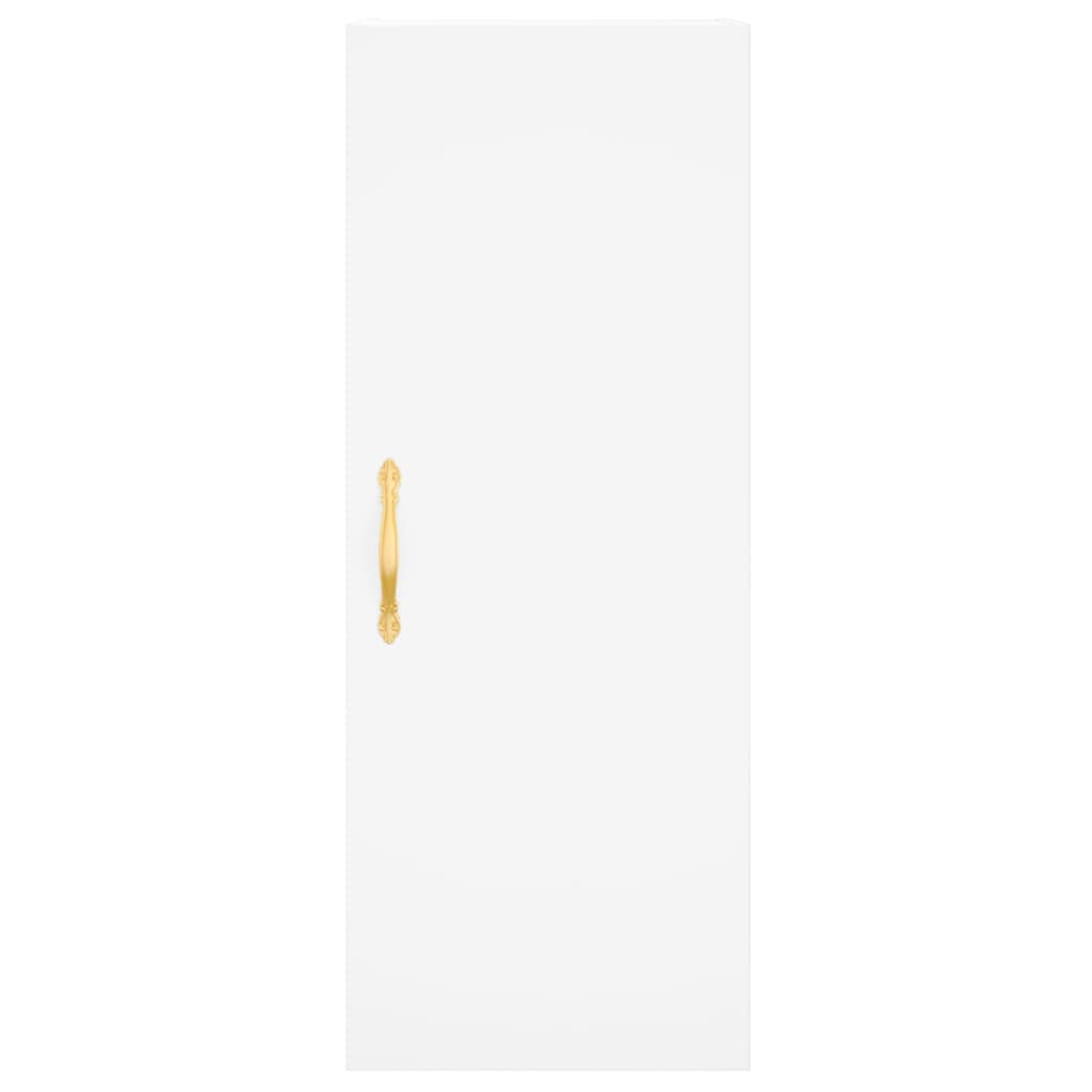 skab 34,5x34x180 cm konstrueret træ hvid