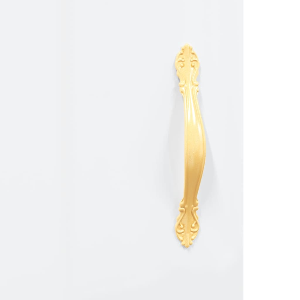 skab 34,5x34x180 cm konstrueret træ hvid højglans