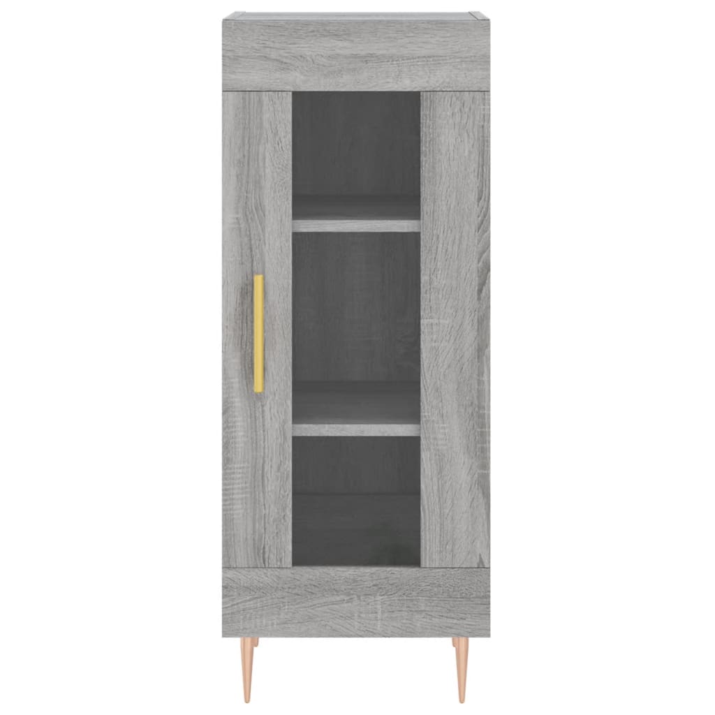 højskab 34,5x34x180 cm konstrueret træ grå sonoma-eg