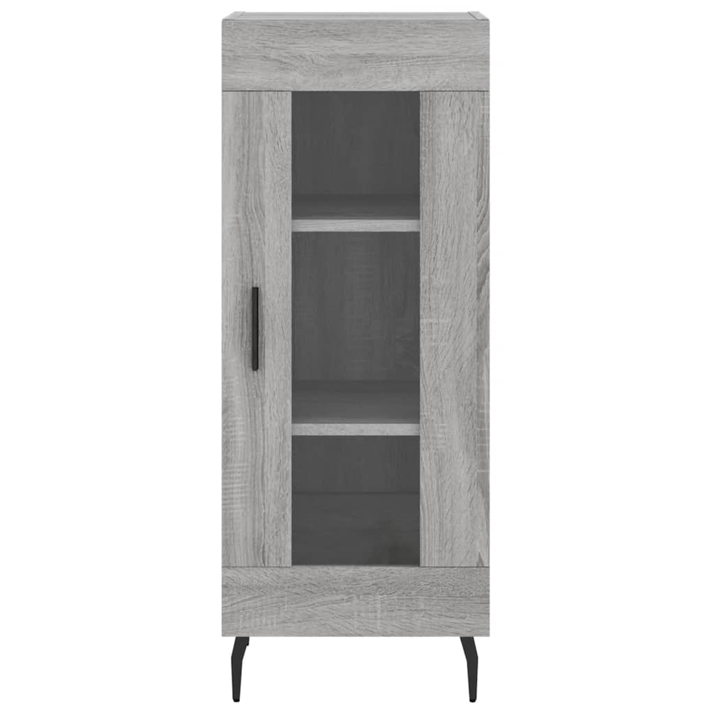 højskab 34,5x34x180 cm konstrueret træ grå sonoma-eg