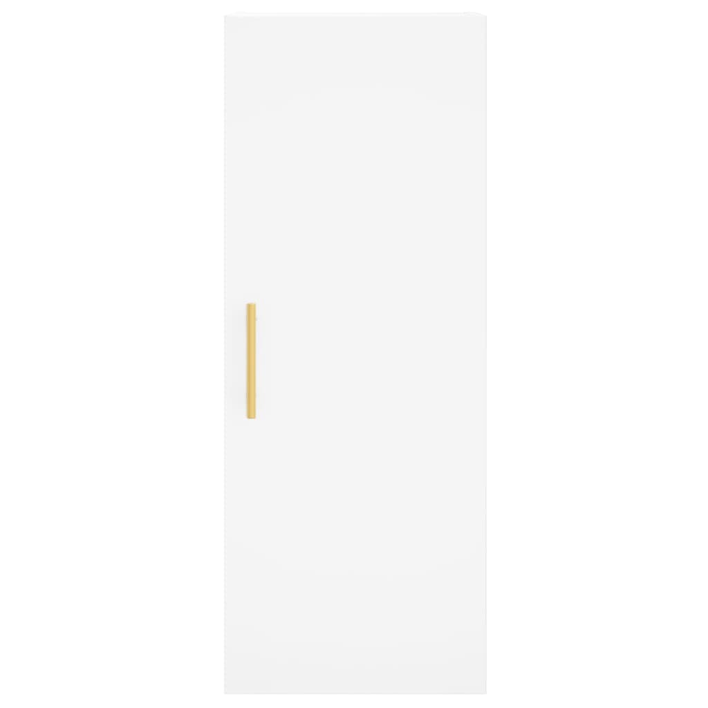 skab 34,5x34x180 cm konstrueret træ hvid