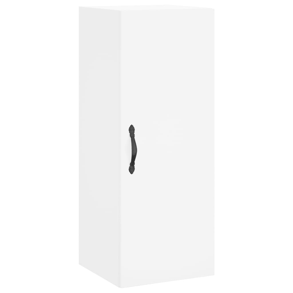 skab 34,5x34x180 cm konstrueret træ hvid