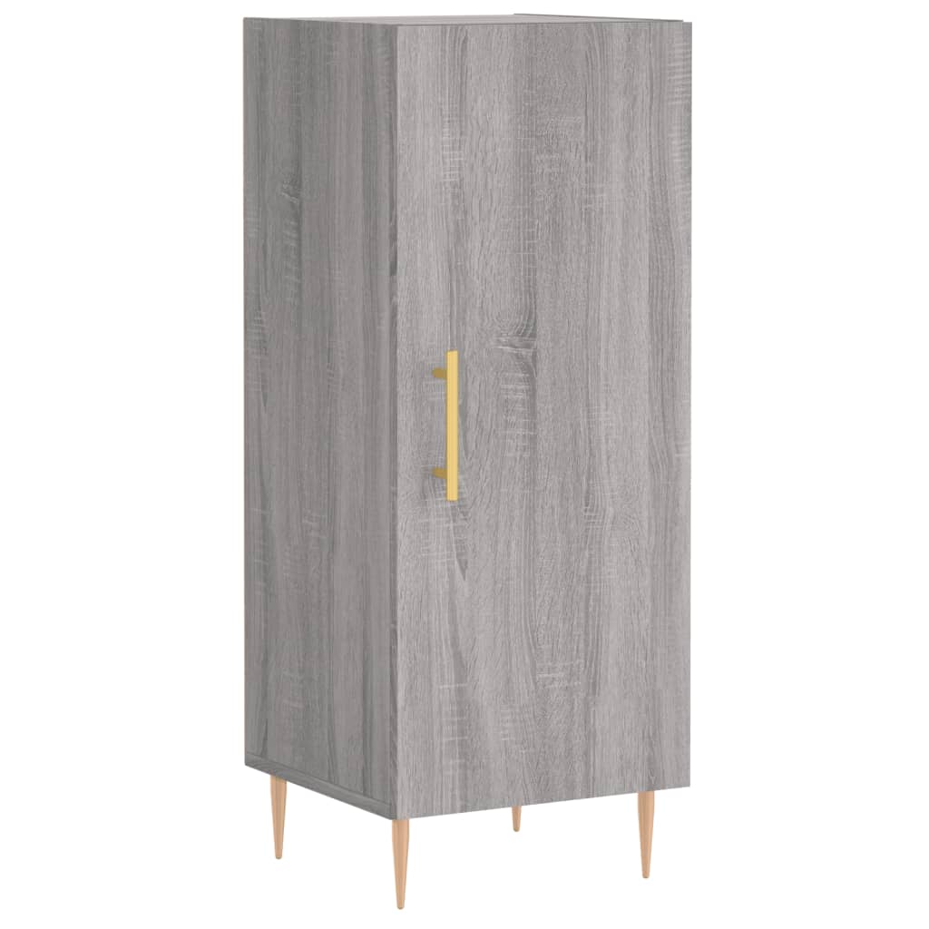 højskab 34,5x34x180 cm konstrueret træ grå sonoma-eg