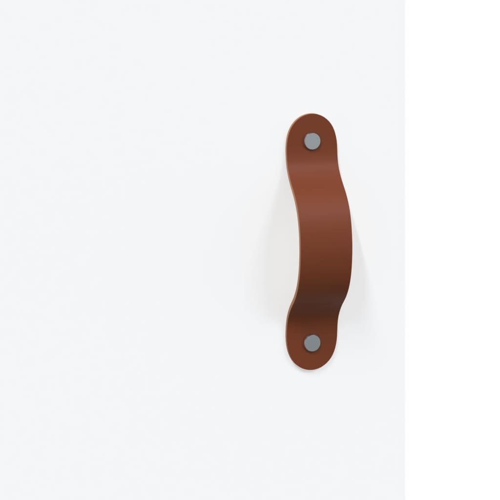 skab 34,5x34x180 cm konstrueret træ hvid