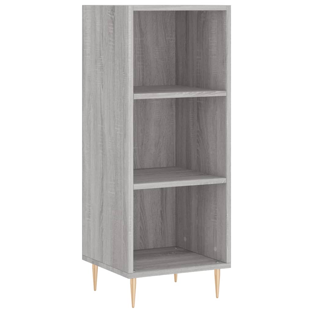 højskab 34,5x34x180 cm konstrueret træ grå sonoma-eg