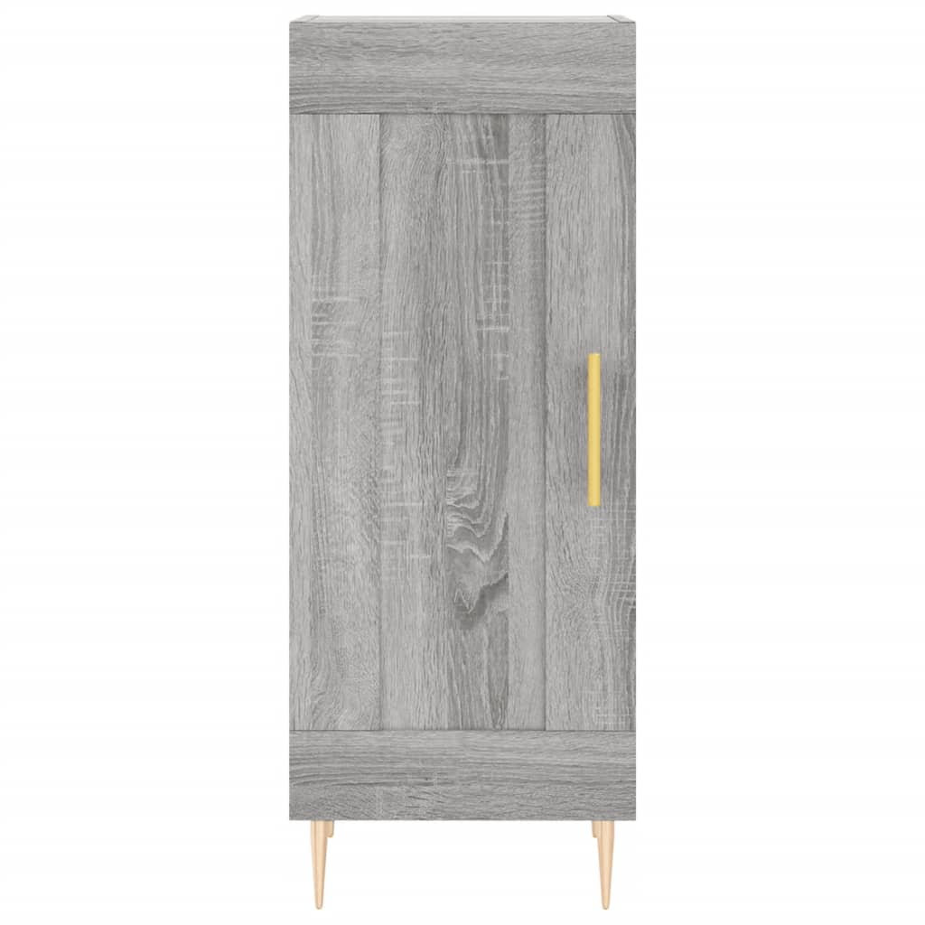 højskab 34,5x34x180 cm konstrueret træ grå sonoma-eg