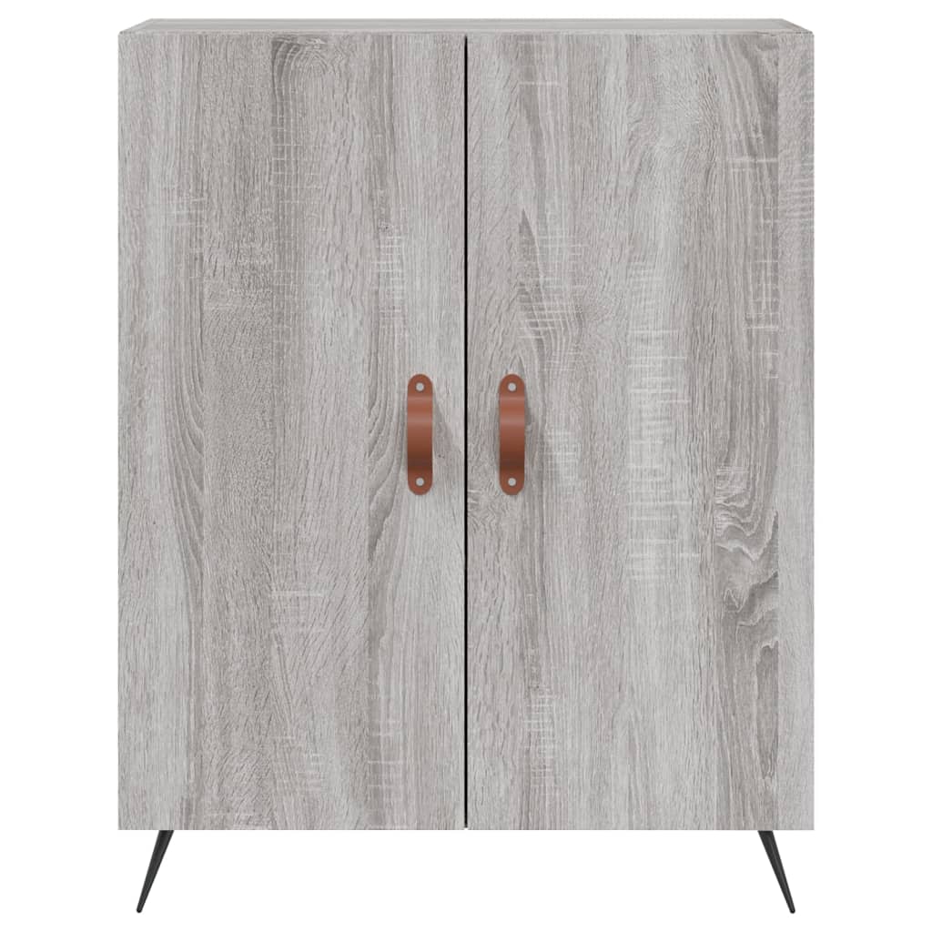 højskab 69,5x34x180 cm konstrueret træ grå sonoma-eg