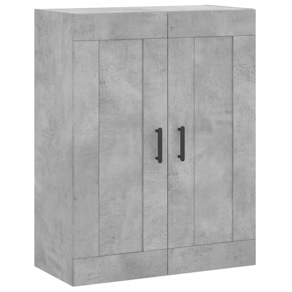højskab 69,5x34x180 cm konstrueret træ betongrå