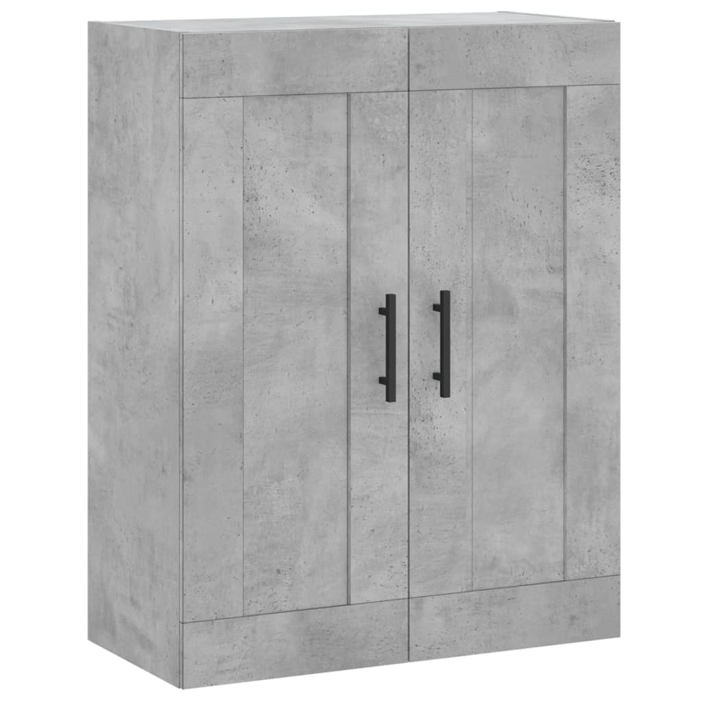 højskab 69,5x34x180 cm konstrueret træ betongrå