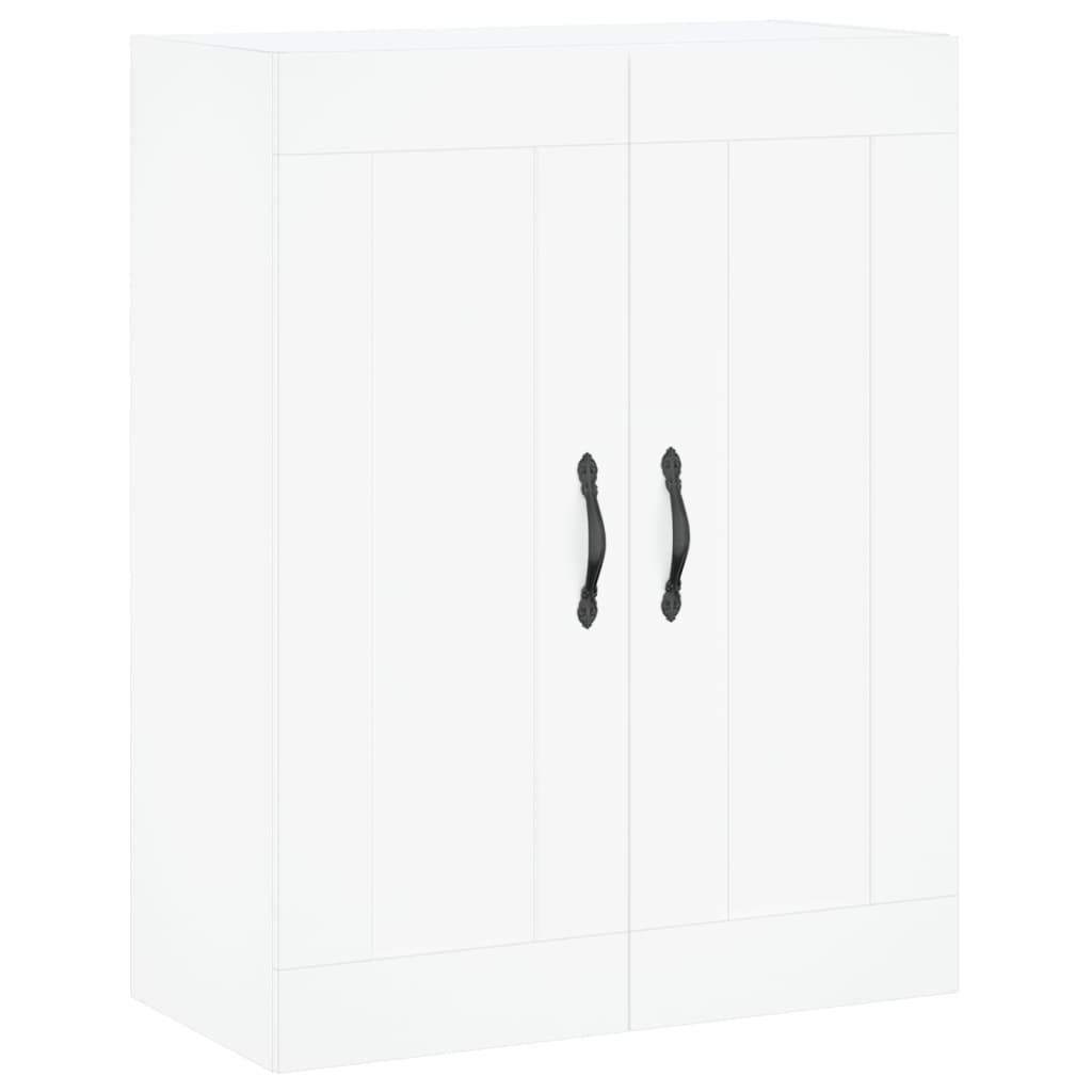 højskab 69,5x34x180 cm konstrueret træ hvid