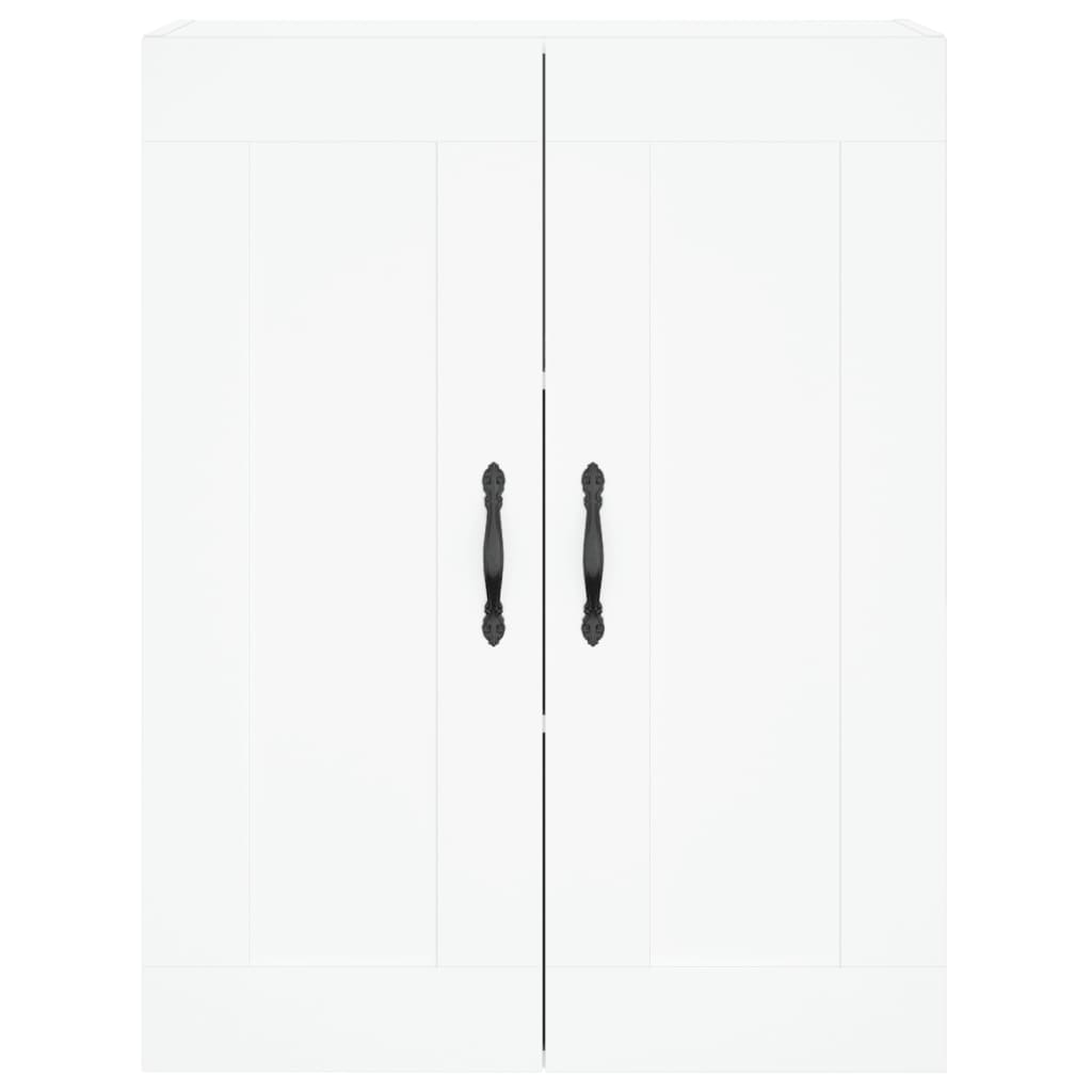 højskab 69,5x34x180 cm konstrueret træ hvid
