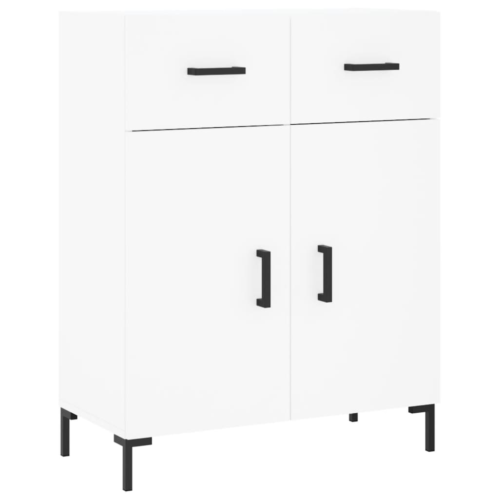 højskab 69,5x34x180 cm konstrueret træ hvid