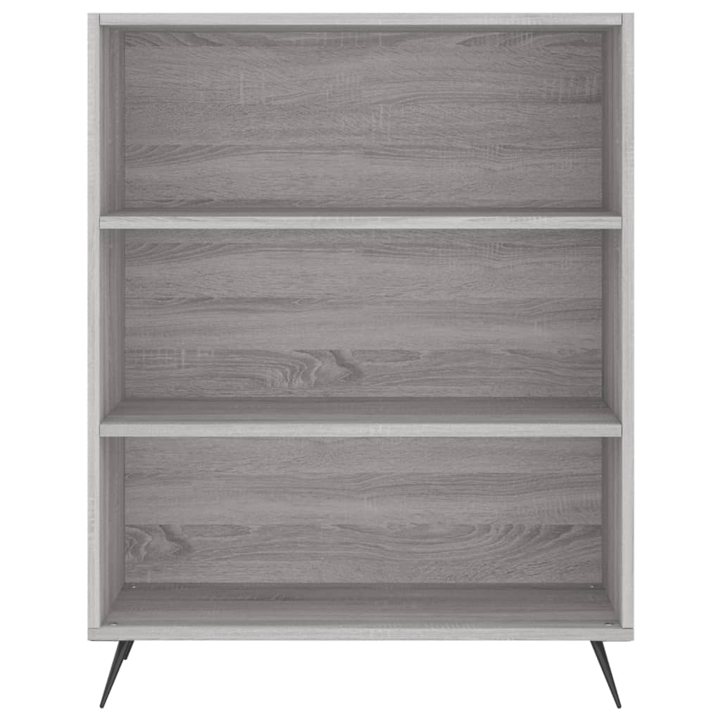 højskab 69,5x34x180 cm konstrueret træ grå sonoma-eg