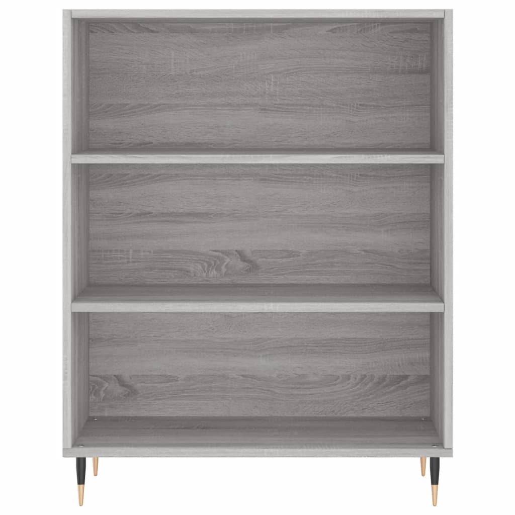 højskab 69,5x34x180 cm konstrueret træ grå sonoma-eg