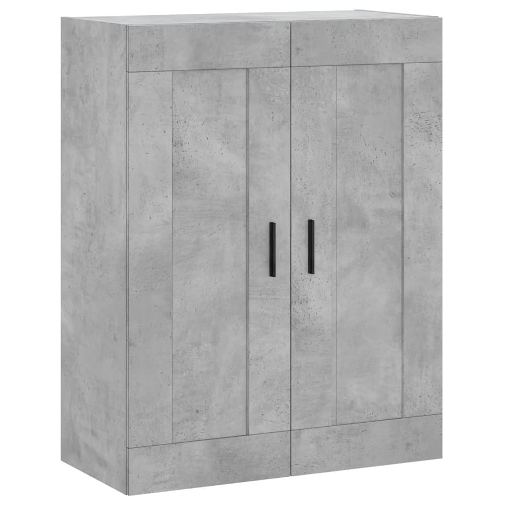 højskab 69,5x34x180 cm konstrueret træ betongrå